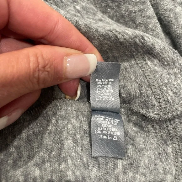 Aerie Gray Sleeveless Wrap Mini Dress - Picture 10 of 10